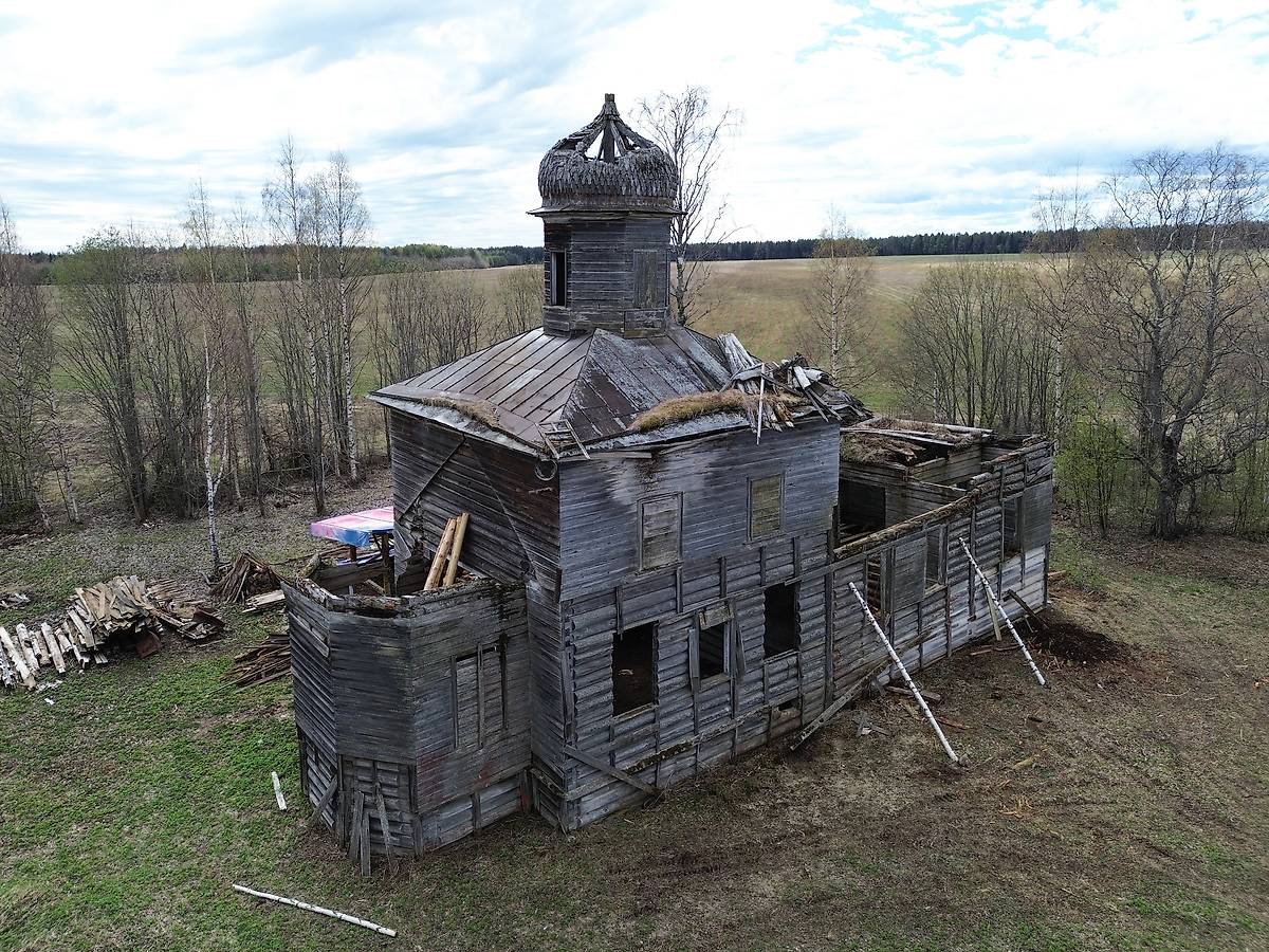 фасады. Церковь Николая Чудотворца, Кочигино (Тимоневская) (Вельский район, Архангельская область)