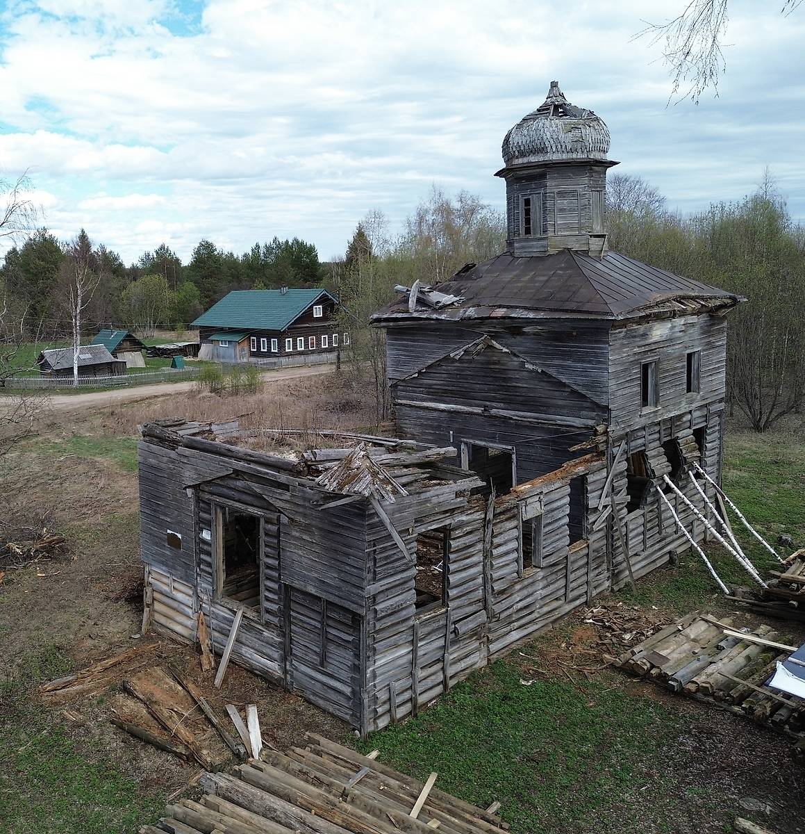 фасады. Церковь Николая Чудотворца, Кочигино (Тимоневская) (Вельский район, Архангельская область)