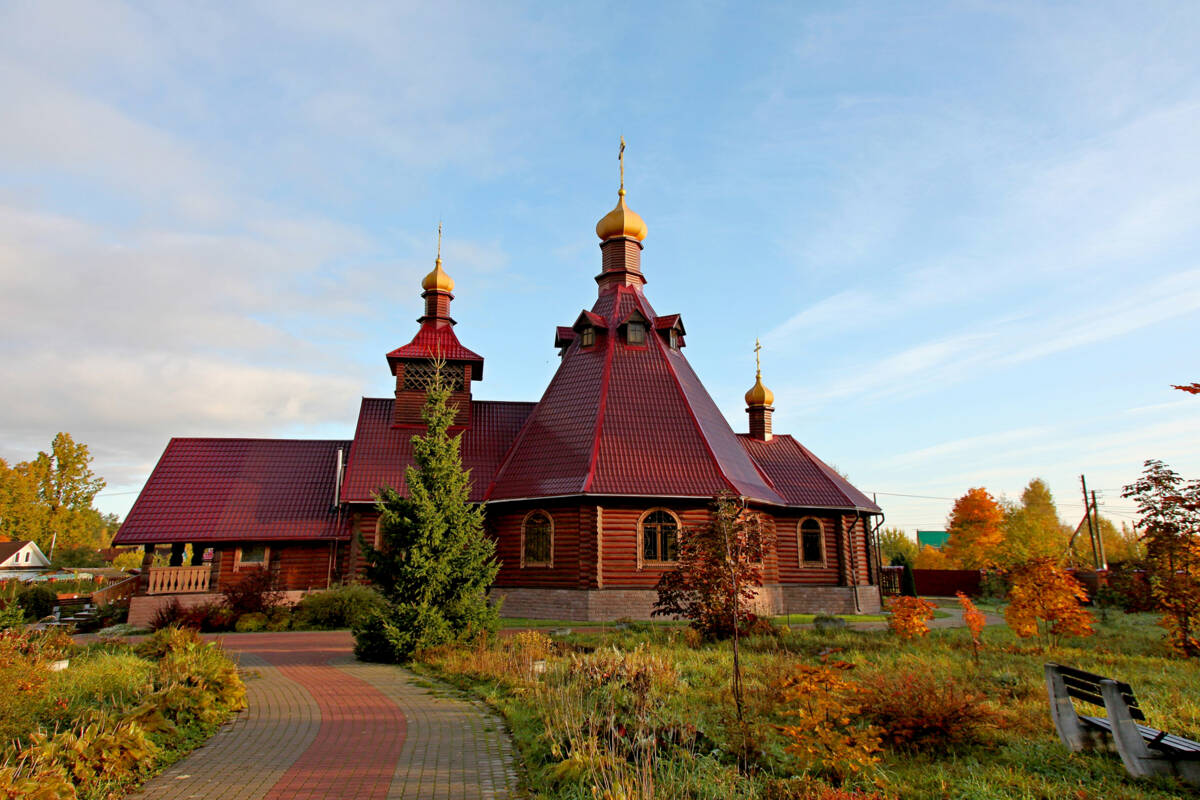 Церковь Варвары великомученицы (новая), Рахья (Всеволожский район, Ленинградская область). фасады