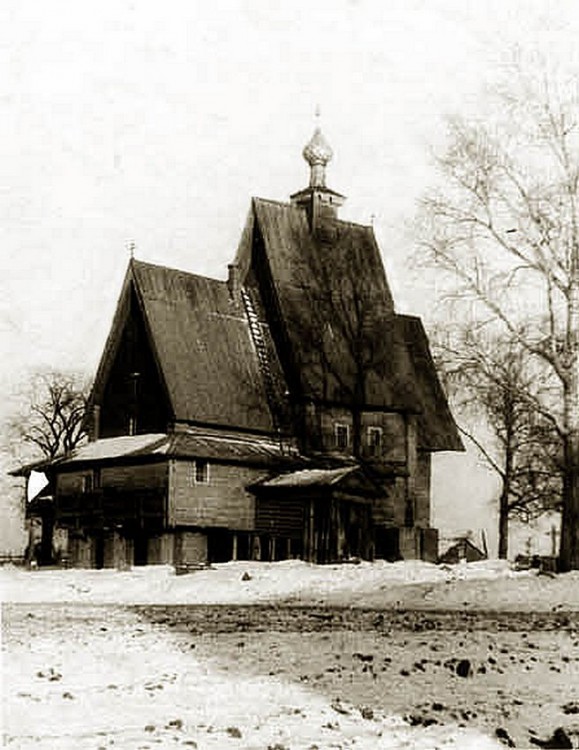 Спас-Вёжи. Церковь Спаса Преображения. архивная фотография, Церковь Спаса Преображения в с.Спас-Вёжи(архивное фото нач.1950-х годов).