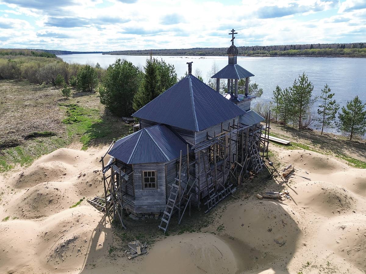 фасады. Церковь Илии Пророка, Нюнежская (Шенкурский район, Архангельская область)