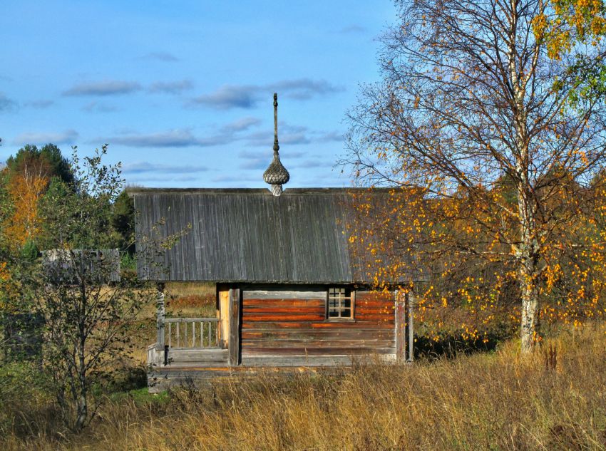 Часовня Власия, епископа Севастийского, Медвежий остров (д. Медвежье) (Плесецкий район, Архангельская область). фасады, вид с юга