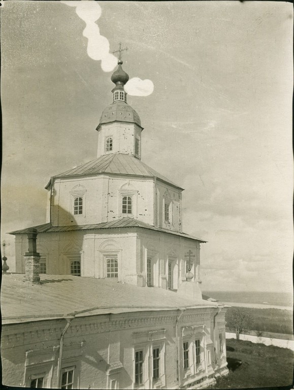 Красная Горка. Красногорский Богородицкий монастырь. архивная фотография, Вид на южный фасад Богородицкой церкви, Фотограф С.С. Некрасов, лето 1909 года. архив Егор Сельский 