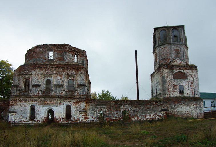 Красногорский Богородицкий монастырь. Церковь Грузинской иконы Божией Матери, Красная Горка (Пинежский район, Архангельская область). фасады, Cеверный фасад церкви иконы Божией Матери Грузинская