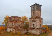 Красногорский Богородицкий монастырь. Церковь Грузинской иконы Божией Матери, Вид с пожарной лестницы деревянного корпуса пансионата<br>, Красная Горка, Пинежский район, Архангельская область