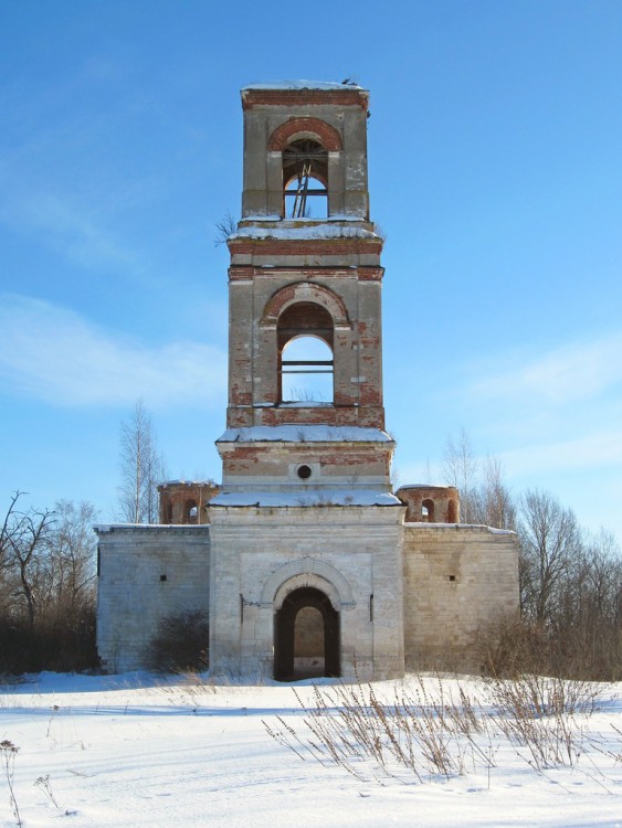 Церковь Рождества Христова, Станишино (Старицкий район, Тверская область). фасады, Вид с запада