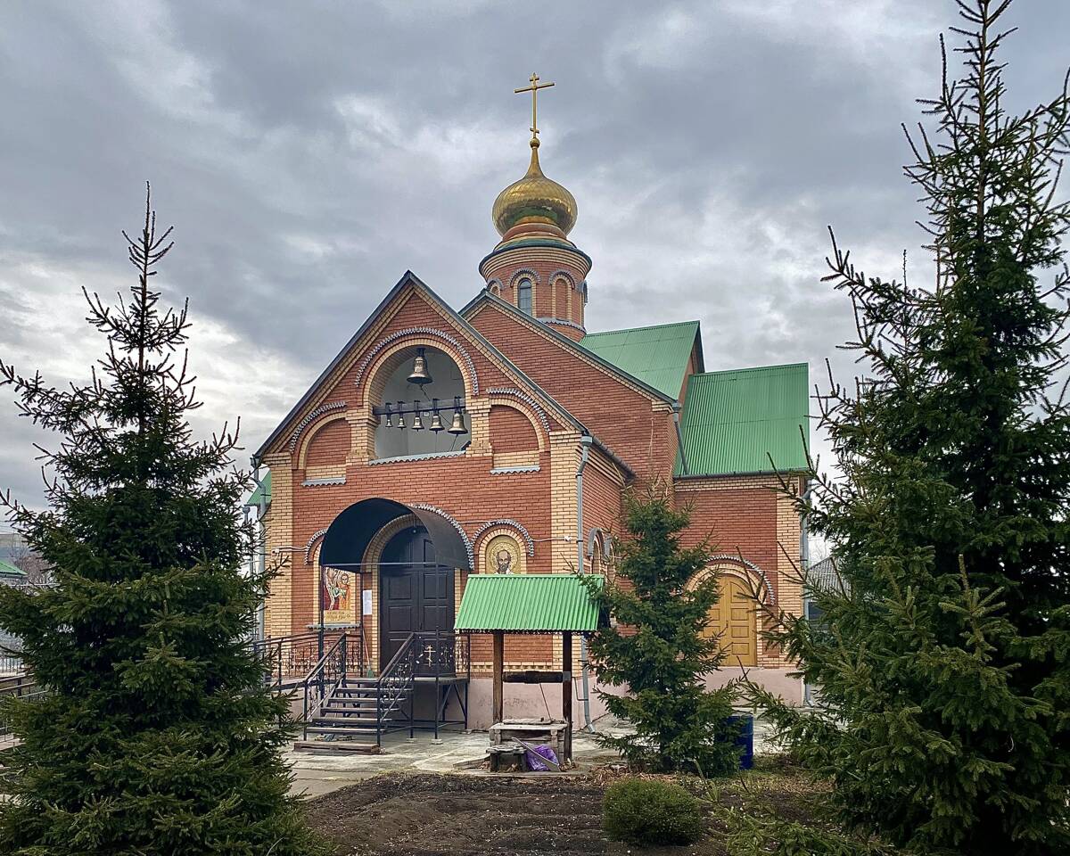Церковь Николая Чудотворца, Агинское (Саянский район, Красноярский край). фасады, Вид с запада