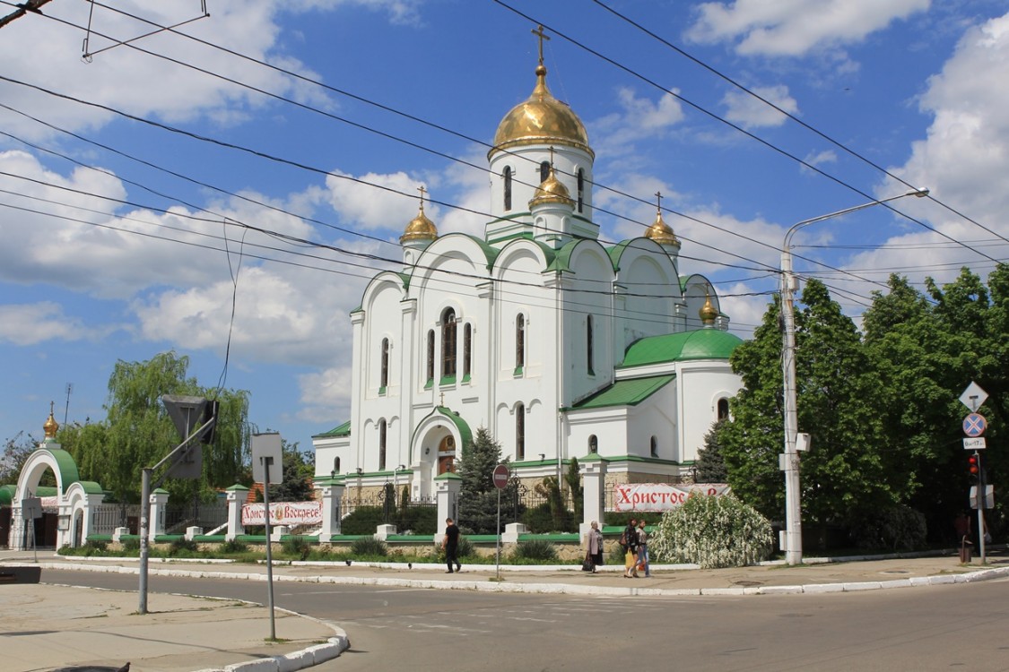 Тирасполь. Кафедральный собор Рождества Христова. общий вид в ландшафте