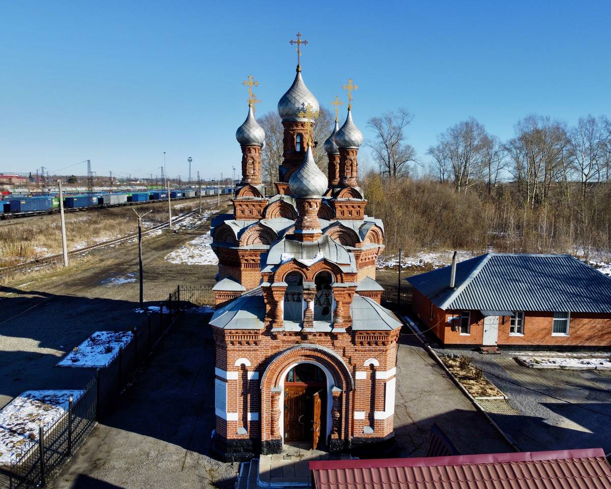 Западный фасад, фасады. Церковь Андрея Критского, Тайга (Тайга, город, Кемеровская область)