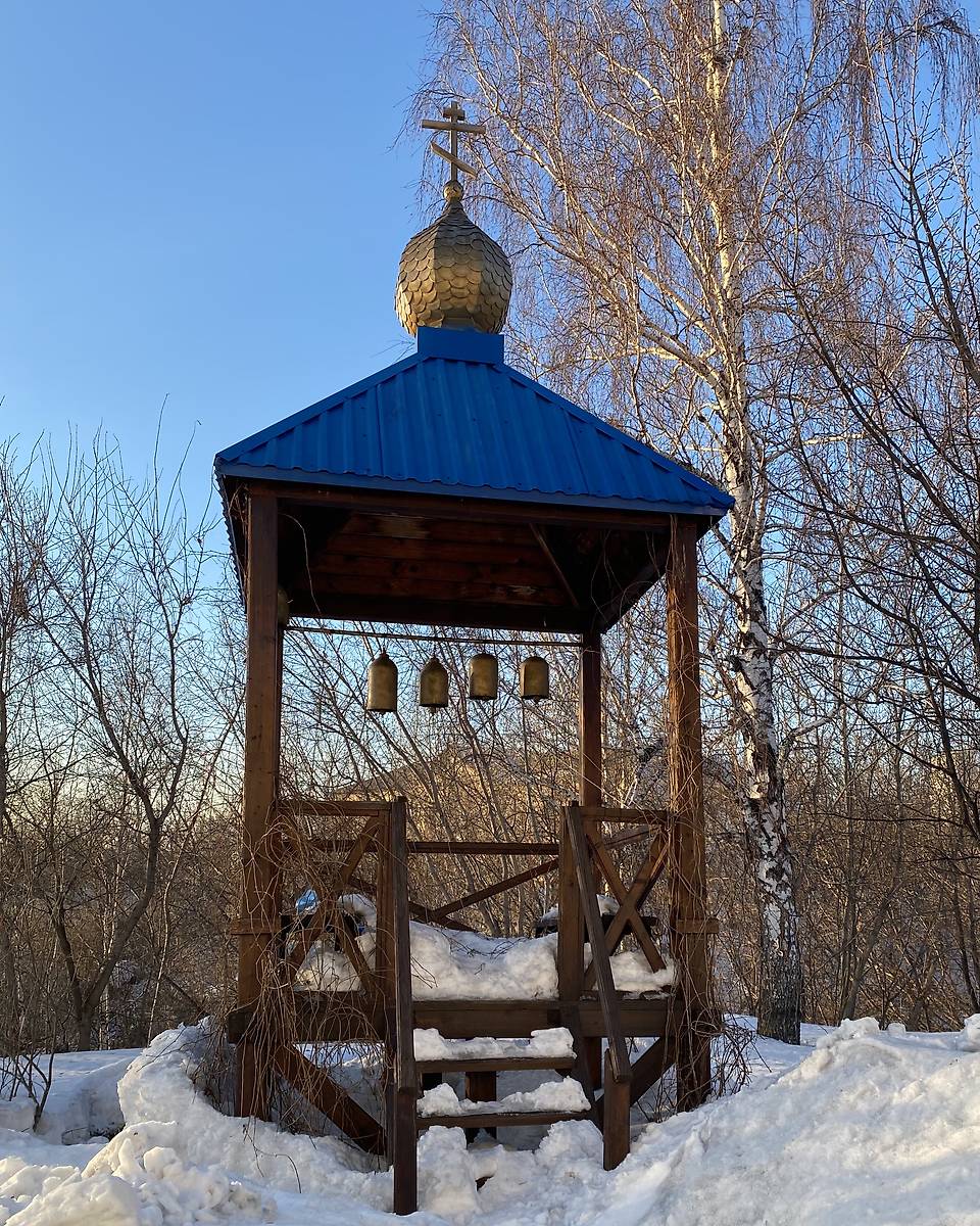 Звонница , дополнительная информация. Церковь иконы Божией Матери "Всех скорбящих Радость", Тайжина (Новокузнецкий район и г. Новокузнецк, Кемеровская область)