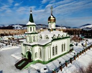 Церковь Георгия Победоносца, С дрона<br>, Таштагол, Таштагольский район, Кемеровская область