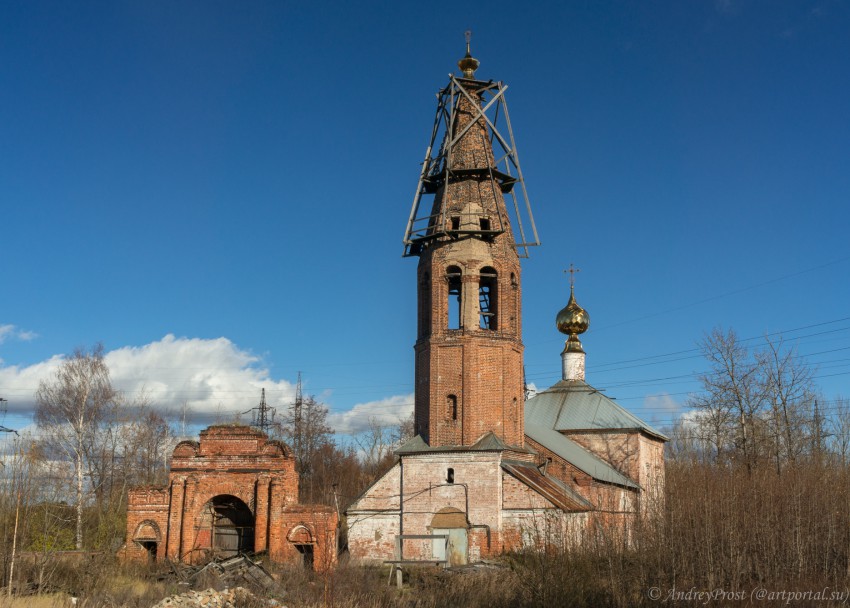 Железный Борок. Церковь Воскресения Христова. фасады