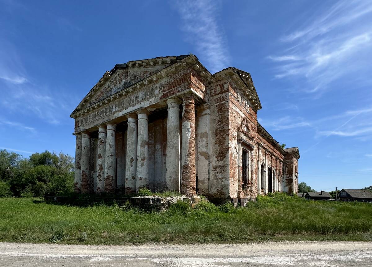 Церковь Покрова Пресвятой Богородицы (старая), Ключи (Мордовский Ключ) (Вольский район, Саратовская область). фасады, Вид с северо-запада