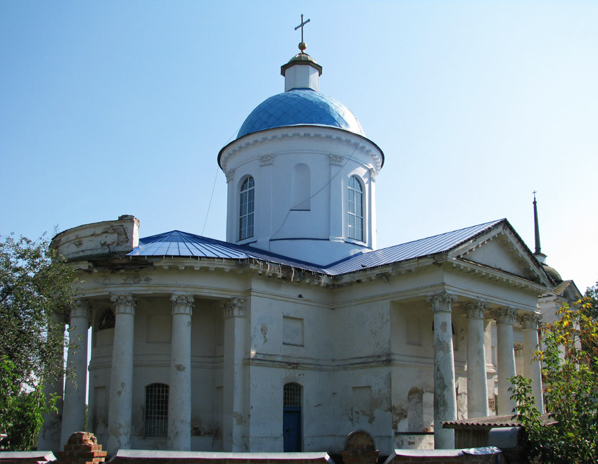 Церковь Успения Пресвятой Богородицы, Веприк (Миргородский район, Украина, Полтавская область). общий вид в ландшафте