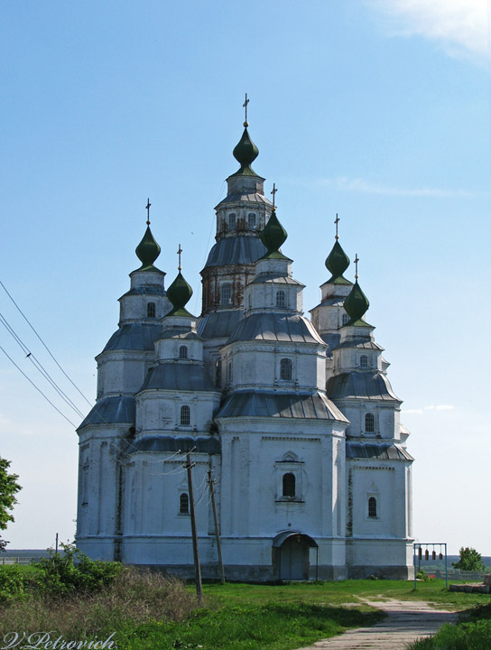 Церковь Покрова Пресвятой Богородицы, Плешивец (Миргородский район, Украина, Полтавская область). фасады