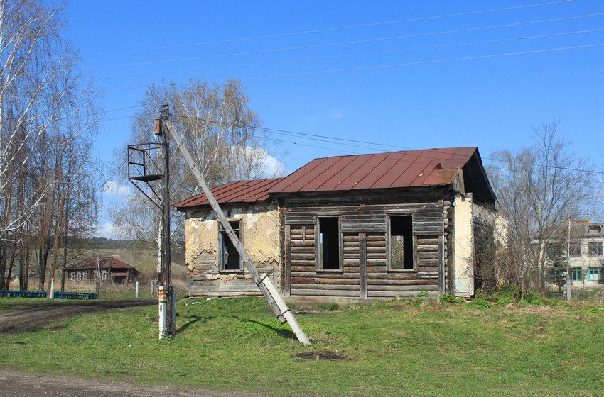 Церковь Димитрия Солунского, Потьма (Карсунский район, Ульяновская область). общий вид в ландшафте, Вид с юга