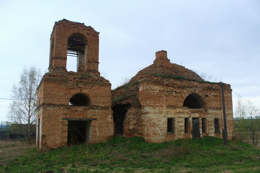 Чумакино. Церковь Николая Чудотворца. фасады, Вид с юго-запада