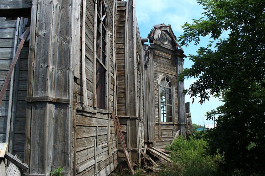 Церковь Троицы Живоначальной (старая), Кашинка (Цильнинский район, Ульяновская область). архитектурные детали, Северный фасад