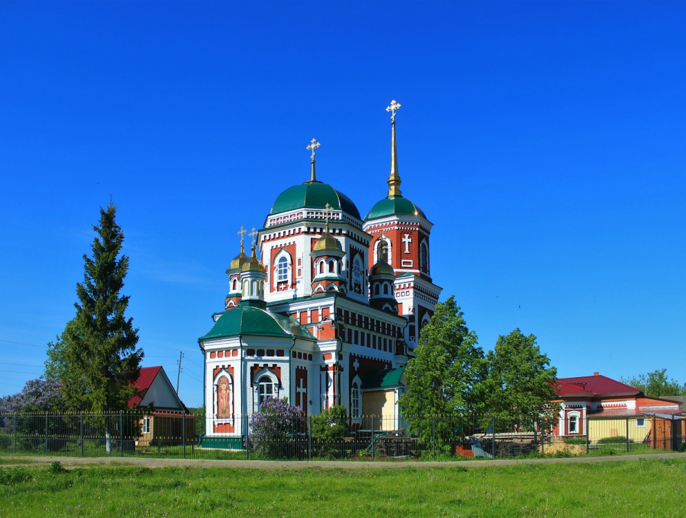 Церковь Николая Чудотворца (летняя), Новая Ханинеевка (Барышский район, Ульяновская область). фасады