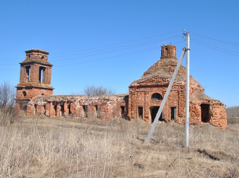 Покровское-Луговка. Церковь Покрова Пресвятой Богородицы. фасады