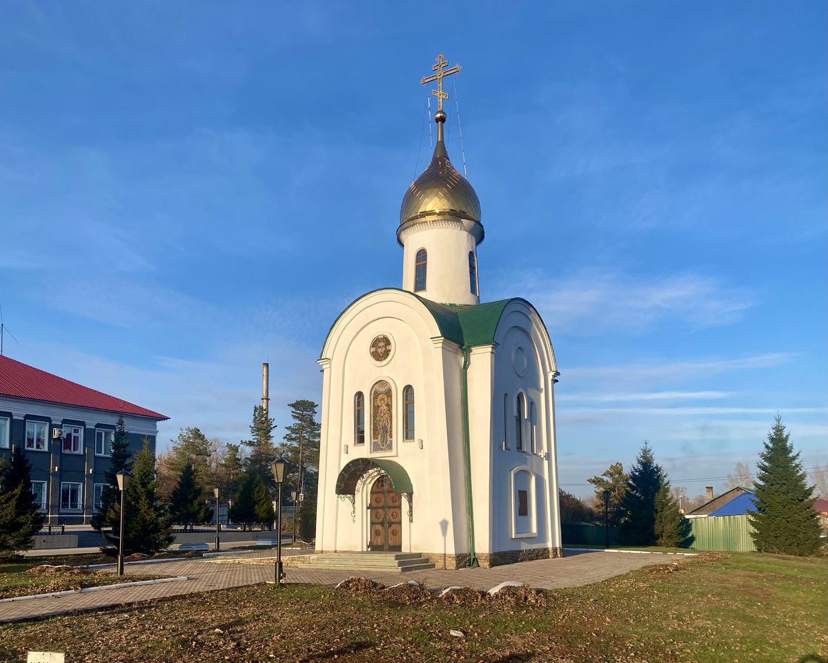 Часовня Варвары великомученицы, Киселёвск (Киселёвск, город, Кемеровская область). фасады, Вид с ЮЗ