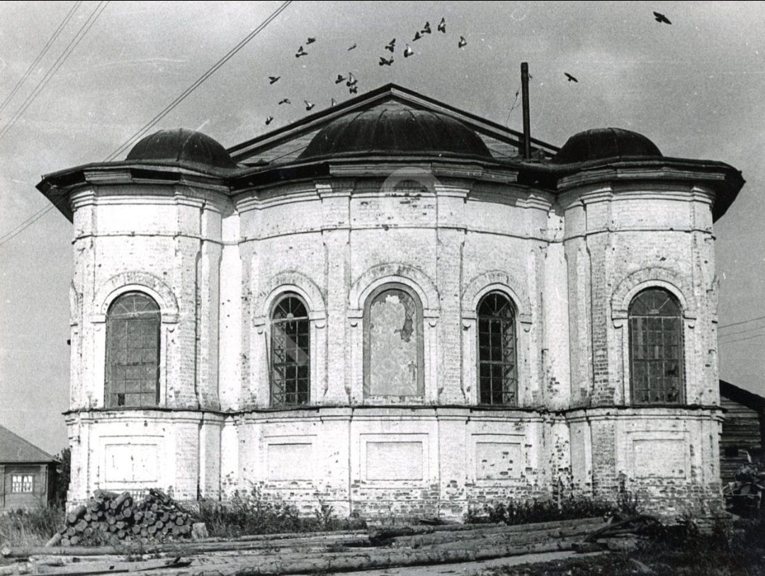 Государственный Архив Вологодской Области, архивная фотография. Церковь Александра Невского, Воскресенское (Пунема) (Вожегодский район, Вологодская область)