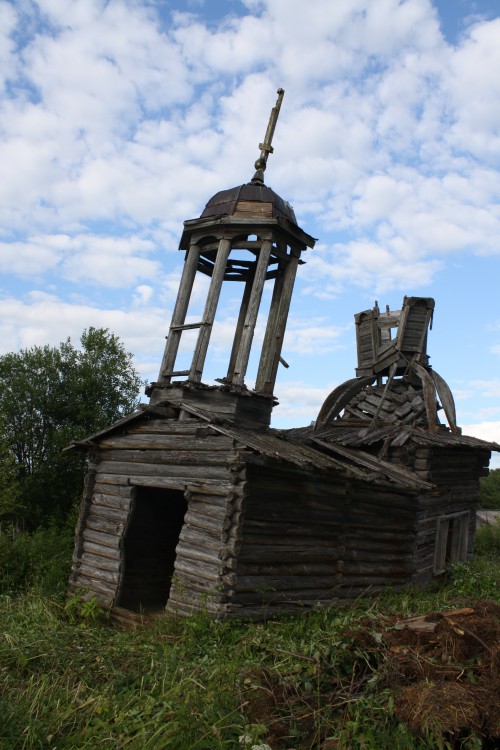 Попово. Часовня Макария Унженского и Желтоводского. общий вид в ландшафте, Фото: Зинина Ольга, экспедиция проекта 