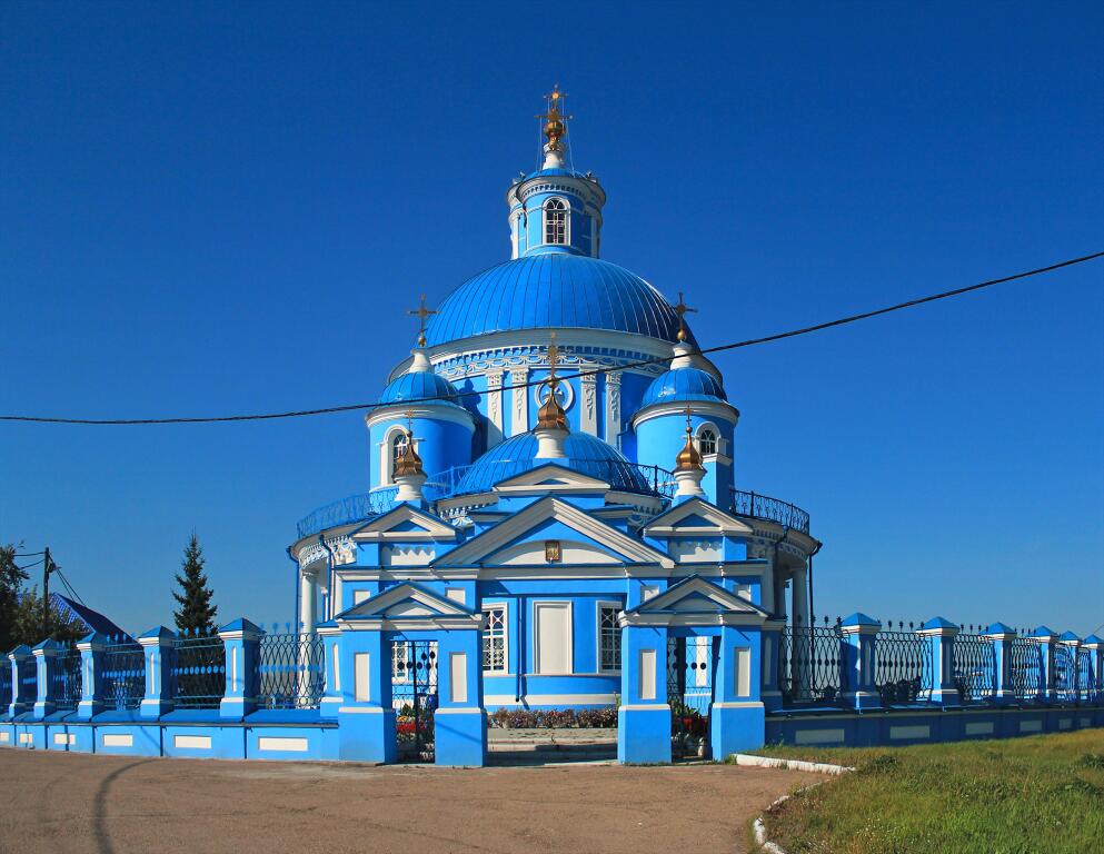 Тельма. Церковь Казанской иконы Божией Матери. фасады, Вид с востока