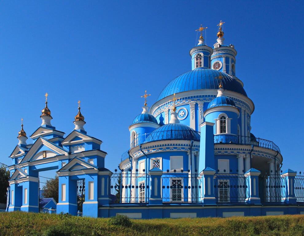 Тельма. Церковь Казанской иконы Божией Матери. фасады, Вид с северо-востока