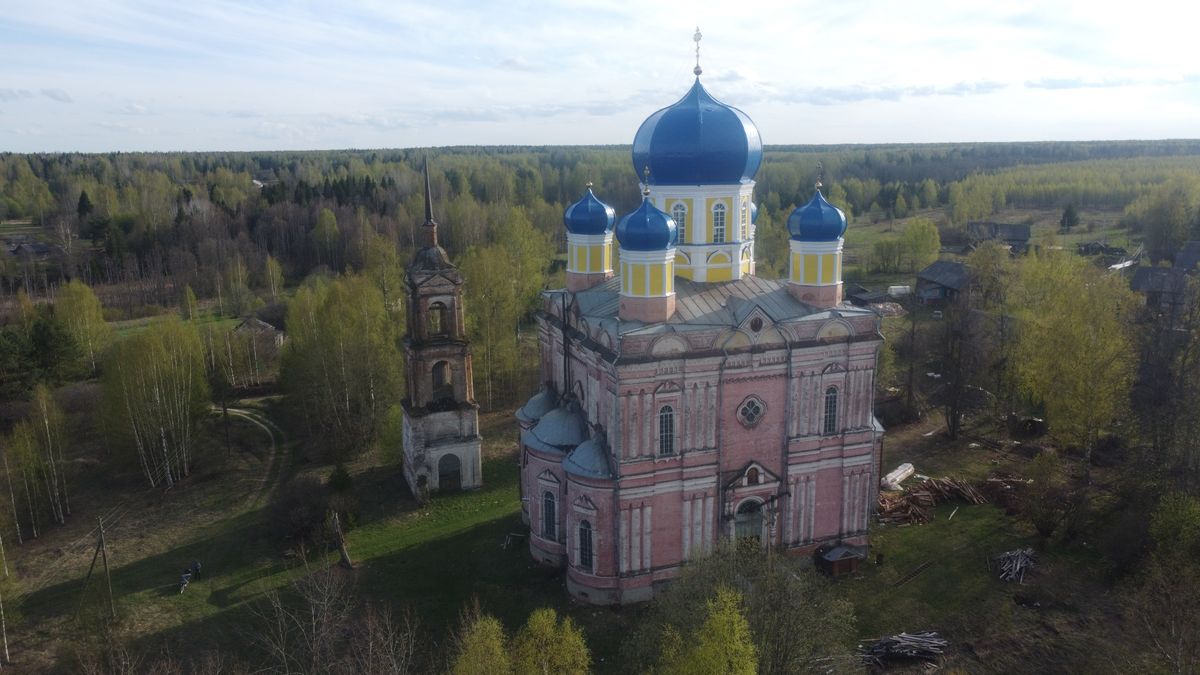 фасады. Церковь Словинской иконы Божией Матери, Словинка (Антроповский район, Костромская область)