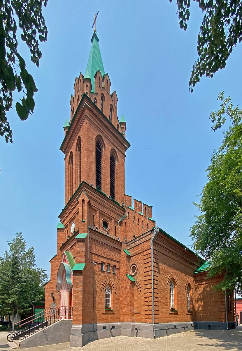 Церковь Гавриила Архангела, Благовещенск (Благовещенск, город, Амурская область). фасады, Вид с юго-востока