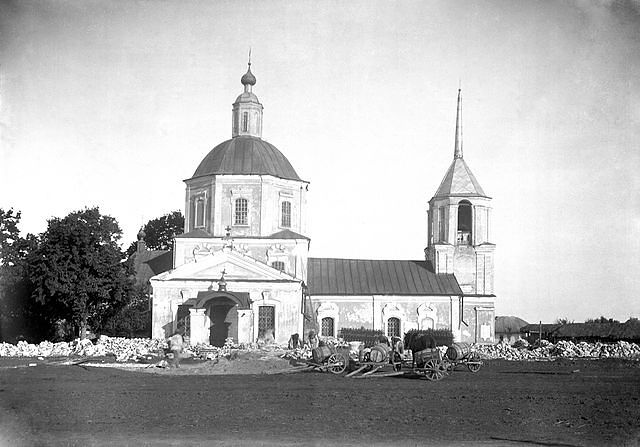 Мастюгино. Церковь Сергия Радонежского. архивная фотография, Храм Сергия Радонежского до 1942 года. Правообладатель фото Павел Золотарев.