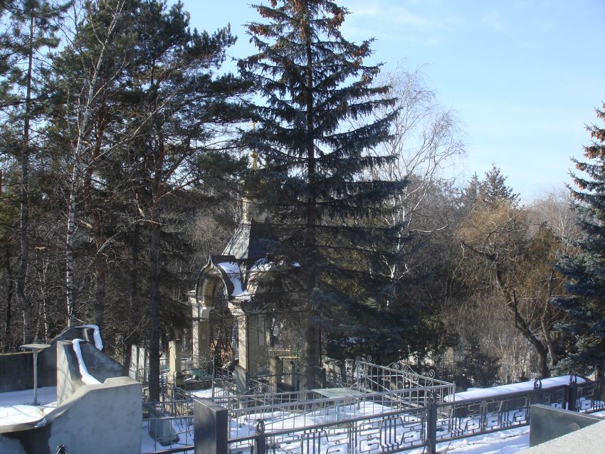 Часовня-усыпальница иеросхимонаха Стефана, Кисловодск (Кисловодск, город, Ставропольский край). общий вид в ландшафте