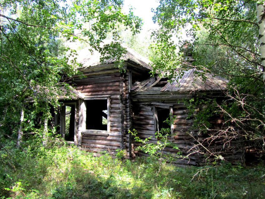 Тикачёво, урочище (Куржекса). Церковь Спаса Преображения. фасады, фрагмент южного фасада