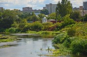 Часовенный столп д. Потапово, часовенный столп в перспективе пейзажа деревни Потапово<br>, Щёлково, Щёлковский городской округ и г. Фрязино, Московская область