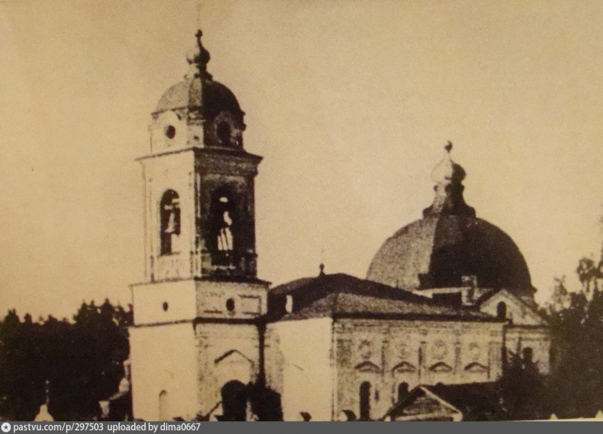 Корпуса. Церковь Иоанна Богослова (старая). архивная фотография, Фото с сайта pastvu.ru Фото 1900-1917 гг.