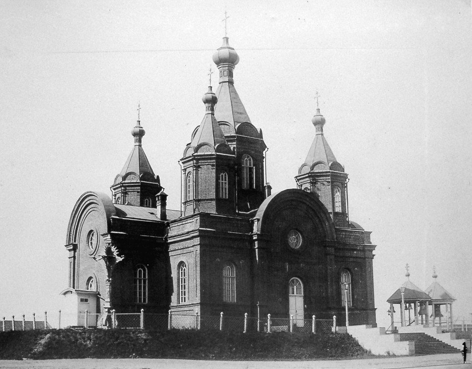 Хабаровск. Собор Успения Пресвятой Богородицы (старый). архивная фотография, Фото 1896 года