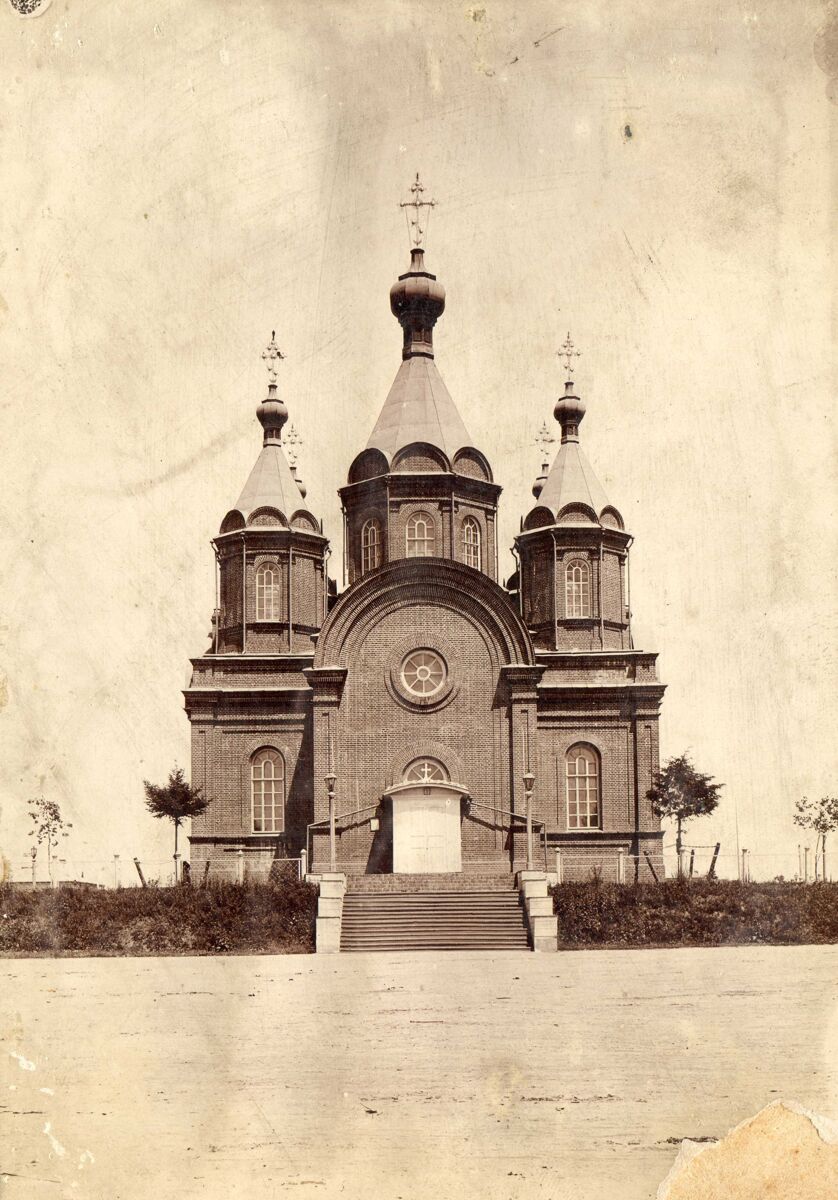 Собор Успения Пресвятой Богородицы (старый), Хабаровск (Хабаровск, город, Хабаровский край). архивная фотография, Фото 1896-1897 гг. Фотограф: Эмиль Нино. Из альбома 
