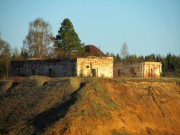 Церковь Зосимы и Савватия, вид с севера, сзади - Никольская церковь<br>, Горка, Великоустюгский район, Вологодская область