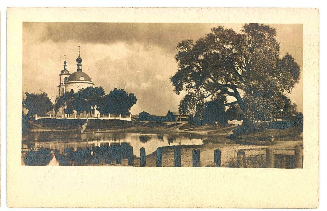 Люберцы. Церковь Спаса Преображения (старая). архивная фотография, Почтовая фотооткрытка 1900-х годов