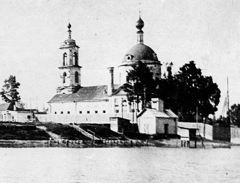 Церковь Преображения Господня (старая), Люберцы (Люберецкий городской округ, гг. Лыткарино, Котельники, Московская область). архивная фотография, Фотография Спасо-Преображенской церкви, выполненная в 1920-х годах. Фотография из Люберецкого краеведческого музея.