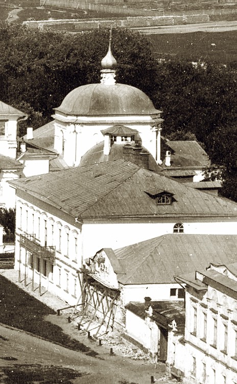 Церковь Георгия Победоносца, Шуя (Шуйский район, Ивановская область). архивная фотография, Вид с колокольни Воскресенского собора. Фотография нач. ХХ века.