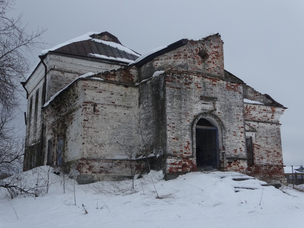 Ступино. Церковь Рождества Христова. общий вид в ландшафте, вид с северо-запада