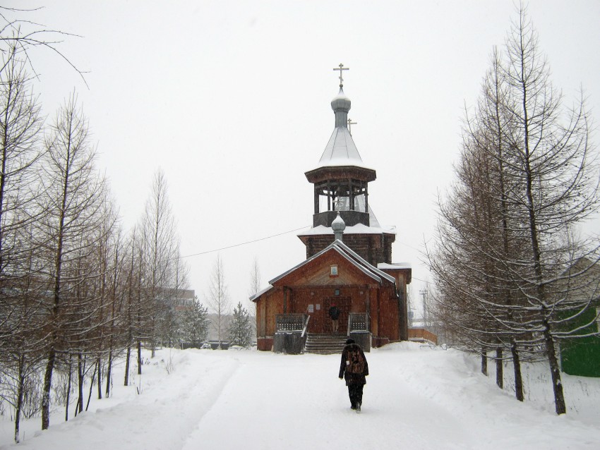 Лянгасово. Церковь Казанской иконы Божией Матери. фасады, Вид со стороны главного входа