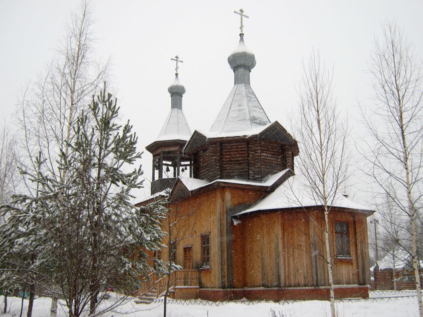 Церковь Казанской иконы Божией Матери, Лянгасово (Вятка (Киров), город, Кировская область). фасады, Казанско-Богородицкая церковь, общий вид
