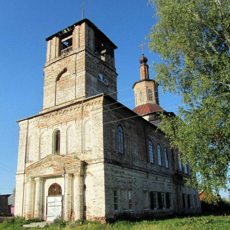 Тимошино (Семёновская 1-я). Церковь Димитрия Солунского. фасады, вид с юга