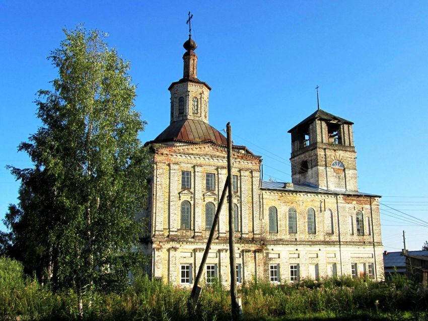 Тимошино (Семёновская 1-я). Церковь Димитрия Солунского. фасады, вид с севера