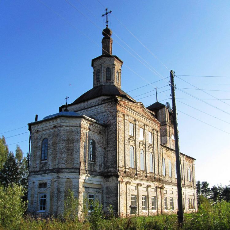Тимошино (Семёновская 1-я). Церковь Димитрия Солунского. фасады, вид с северо-востока