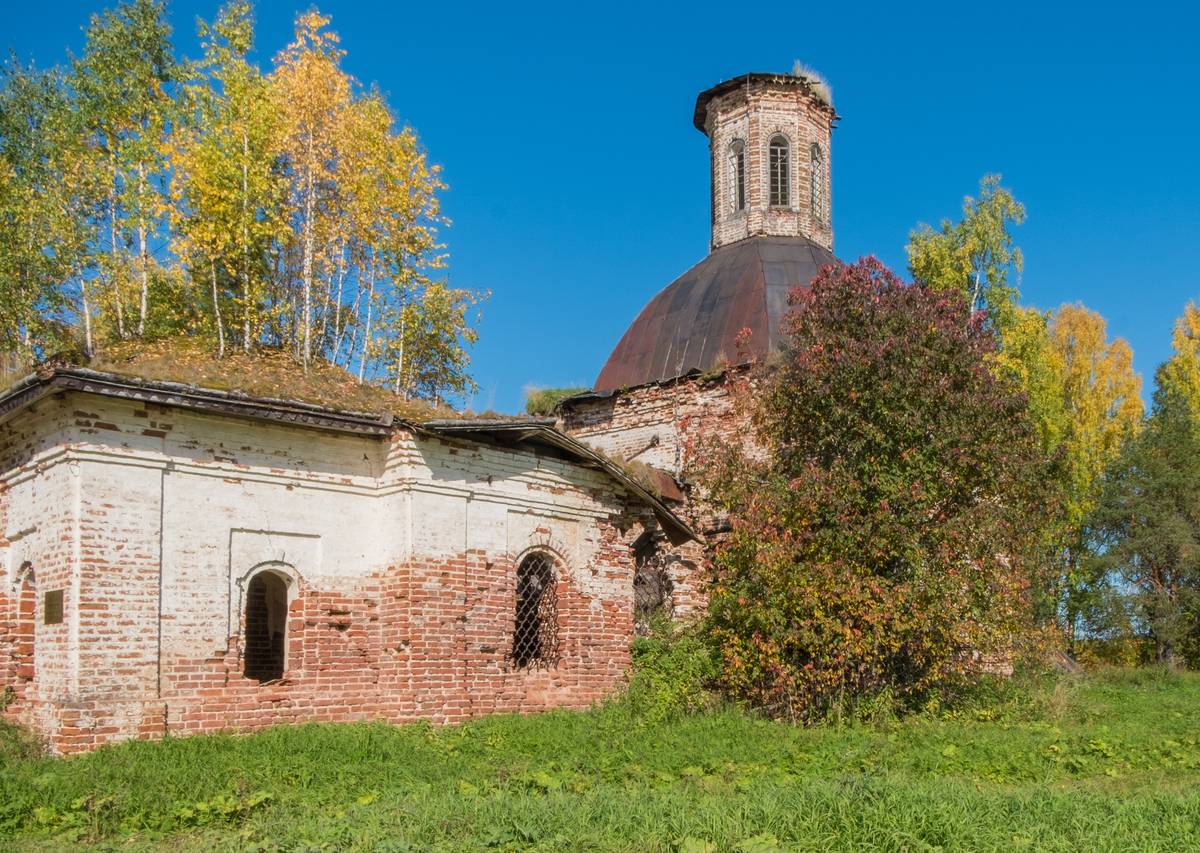 Церковь Покрова Пресвятой Богородицы, Корниловская (Верхнетоемский район, Архангельская область). фасады