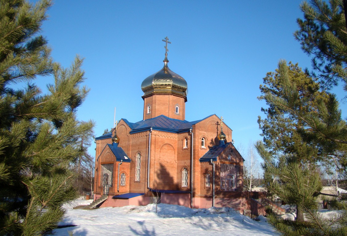 Церковь Рождества Христова (новая), Мулловка (Мелекесский район, Ульяновская область). фасады, Вид с северо-запада 